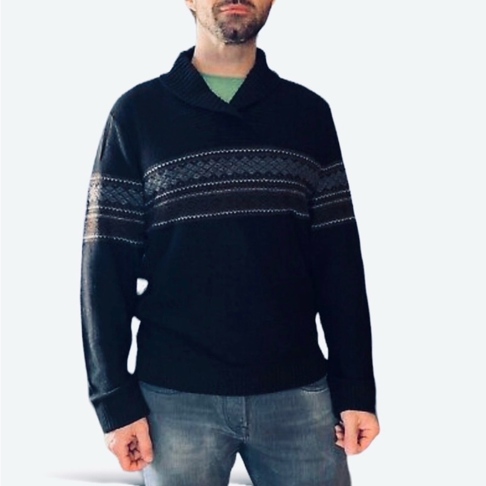 Vince Shawl Collar Wool & Cashmere Bland Sweater Size M